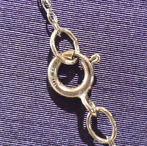 10k Mother and Child White and Yellow Gold Diamond Pendant on 10k Chain Necklace - Picture 14 of 16